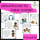 Kindergarten Reading TEKS - Standard Statements