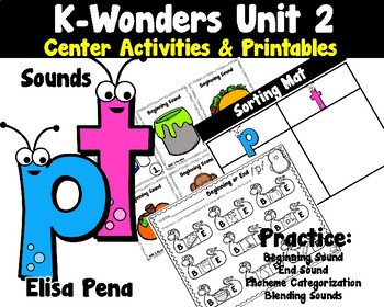 Preview of Kindergarten Reading Wonders Center Activities Unit 2