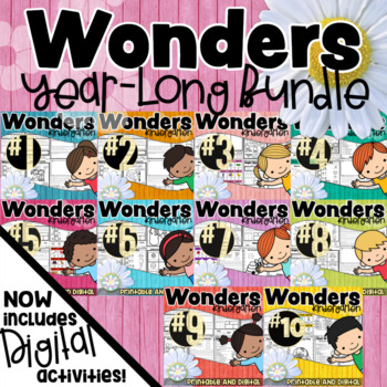 Preview of Kindergarten Wonders Year Long BUNDLE