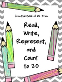 Kindergarten Ready! Read, Write, Represent, and Count Numb
