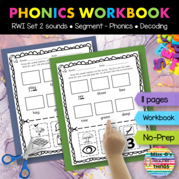 Preview of Kindergarten/Reception /Year 1 /Year 2 - RWI phonics set 2 'I can read' workbook