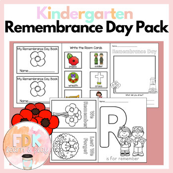 Preview of Kindergarten Remembrance Day Pack