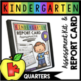 Kindergarten Assessment Kit Quarters - Report Card - Paren