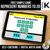 Kindergarten Represent Numbers to 20 Digital Math Games | 