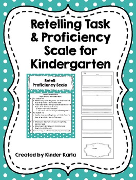 Preview of Kindergarten Retell Task and Proficiency Scale