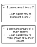 Kindergarten Reveal I Can Statements Unit 10