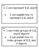 Kindergarten Reveal I Can Statements for Unit 9