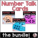 Number Talk Cards for Subitizing Skills Bundle