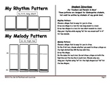 I Can Write Music! Kindergarten Rhythm and Melody Compositions