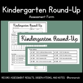 Kindergarten Round-Up Assessment Form