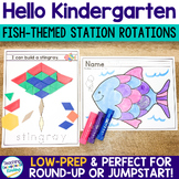 Kindergarten Roundup Readiness Station Rotations for Regis