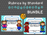 Kindergarten Rubrics - Math and ELA Standards BUNDLE