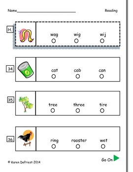 Kindergarten SAT 10 Practice Language Arts by Karen DePriest | TpT