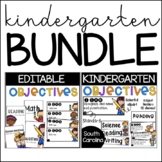 Kindergarten SC Standards EDITABLE BUNDLE