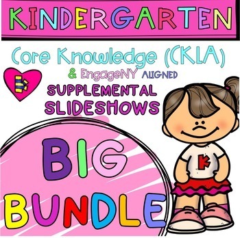 Preview of Kindergarten | SKILLS Supplemental Slideshows BUNDLE (Amplify CKLA ALIGNED)