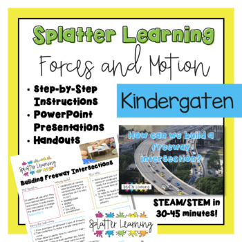 Preview of Kindergarten STEAM/STEM Forces and Motion Unit
