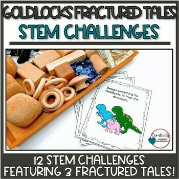 Preview of Goldilocks Fractured Fairy Tales Kindergarten STEM Activities