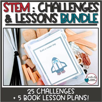 Preview of Kindergarten STEM Activities and Book Companion Lesson Plans Bundle