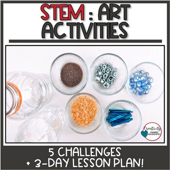 Preview of Kindergarten STEM Art Activities with Book Companion Lesson Plans