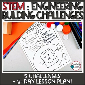 Preview of Kindergarten Engineering Building STEM Activities and Lesson Plans