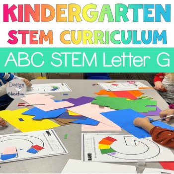 Preview of Engaging Letter G STEAM Stations: Kindergarten STEM Lesson for Early Elementary