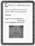 Kindergarten STEM Marshmallow tower challenge