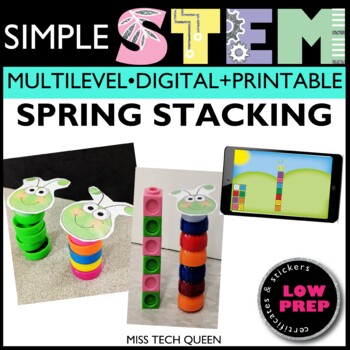 Preview of Spring STEM Challenge Hungry Caterpillar Activities Measuring Counting STEAM
