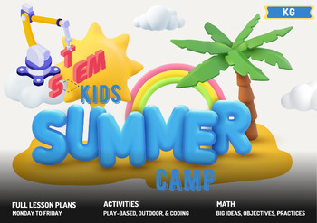 Preview of Kindergarten STEM Summer Camp full lessons plans - one week