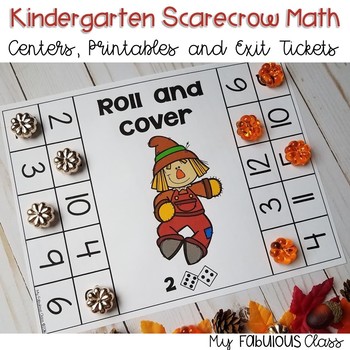 Preview of Kindergarten Scarecrow Math