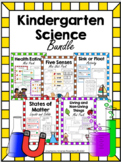 Kindergarten Science Bundle-Matter-Living things-Five Sens