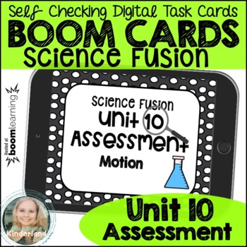 Preview of Kindergarten Science Fusion Assessment Unit 10 Motion Boom Cards