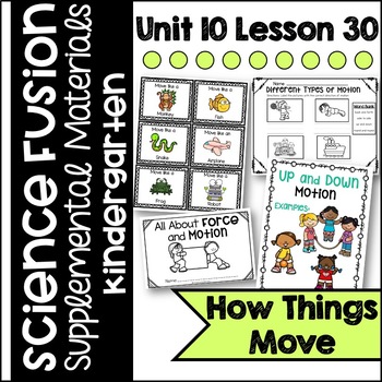 Preview of Kindergarten Science Fusion Unit 10 Lesson 30 How Things Move- Force & Motion