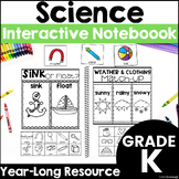 Kindergarten Science Interactive Notebook Earth, Physical,