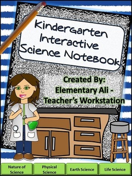 Preview of Kindergarten Science Interactive Notebook with Word Wall Set- NGSS & TEKS