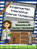 Kindergarten Science Interactive Notebook with Word Wall S