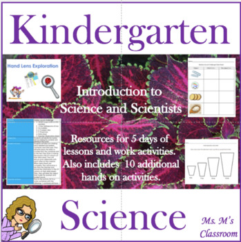 Preview of Kindergarten Science Introduction Mini Unit