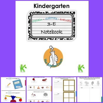 Preview of Kindergarten Science Notebook ENGLISH
