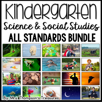 Preview of Kindergarten Science & Social Studies Curriculum BUNDLE