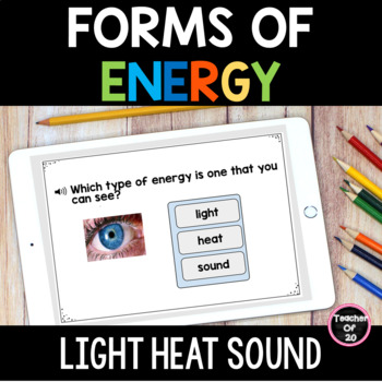 Preview of Forms of Energy Worksheets and Activities