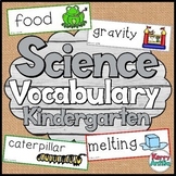 Science Vocabulary Cards Kindergarten Bundle