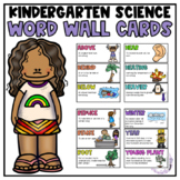 Kindergarten Science Word Wall Cards