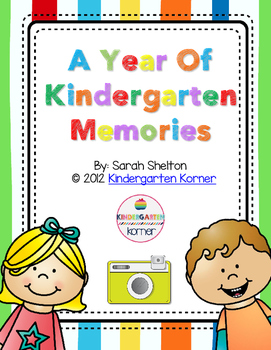 Preview of Kindergarten Scrapbook/Memory Book