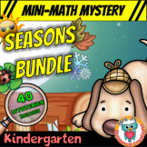 Kindergarten Seasons Bundle Mini Math Mysteries Printable 