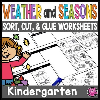 Preview of Kindergarten Seasons and Weather Worksheets - Seasons and Weather Sorting 