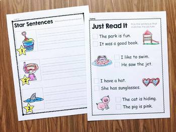 Kindergarten Sentence Practice by Simply Kinder | TpT
