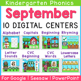 Kindergarten September Digital Phonics Centers | Google | 