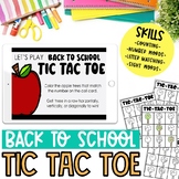 Kindergarten September Tic Tac Toe Center