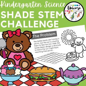 Preview of Kindergarten Shade STEM Challenge |  | Teddy Bear Picnic | Energy from the Sun