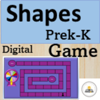 Preview of Kindergarten Math | 2D Shapes Digital Kindergarten Shapes Activities