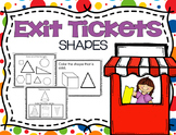 Kindergarten Shapes Exit Tickets: Kindergarten Geometry